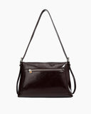 Black Leather Extra Large Soft Tote Shoulder Bag