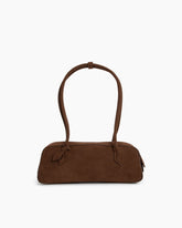 Vespera Suede Calfskin Double Zip Tote Shoulder Bag