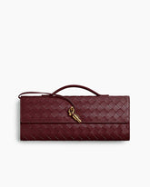 Vespera Leather Top Handle Clutch with Knot Closure