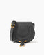 Vespera Mini Textured Leather Saddle Bag