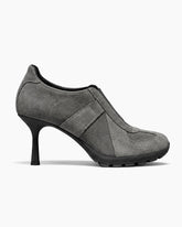 The Retro Amis Suede High Heel Sneakers-Grey