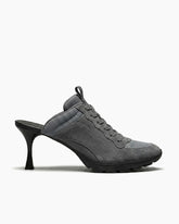 Women’s Grey Sport Chic Mesh High-Heel Sneaker Sandals