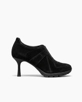 The Retro Amis Suede High Heel Sneakers-Black