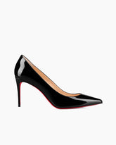 Kate Series - 80 mm Pumps - Luxurious Red Bottom Black Patent Leather Stiletto Heels