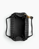 Medium Intrecciato Leather Shoulder Bag with Metal Knot Detail