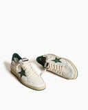 White Nappa Leather Sneakers with Star and Heel Tab