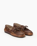 Women's Classic Unlined Leather Boat Shoes