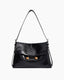 Black Leather Extra Large Soft Tote Shoulder Bag