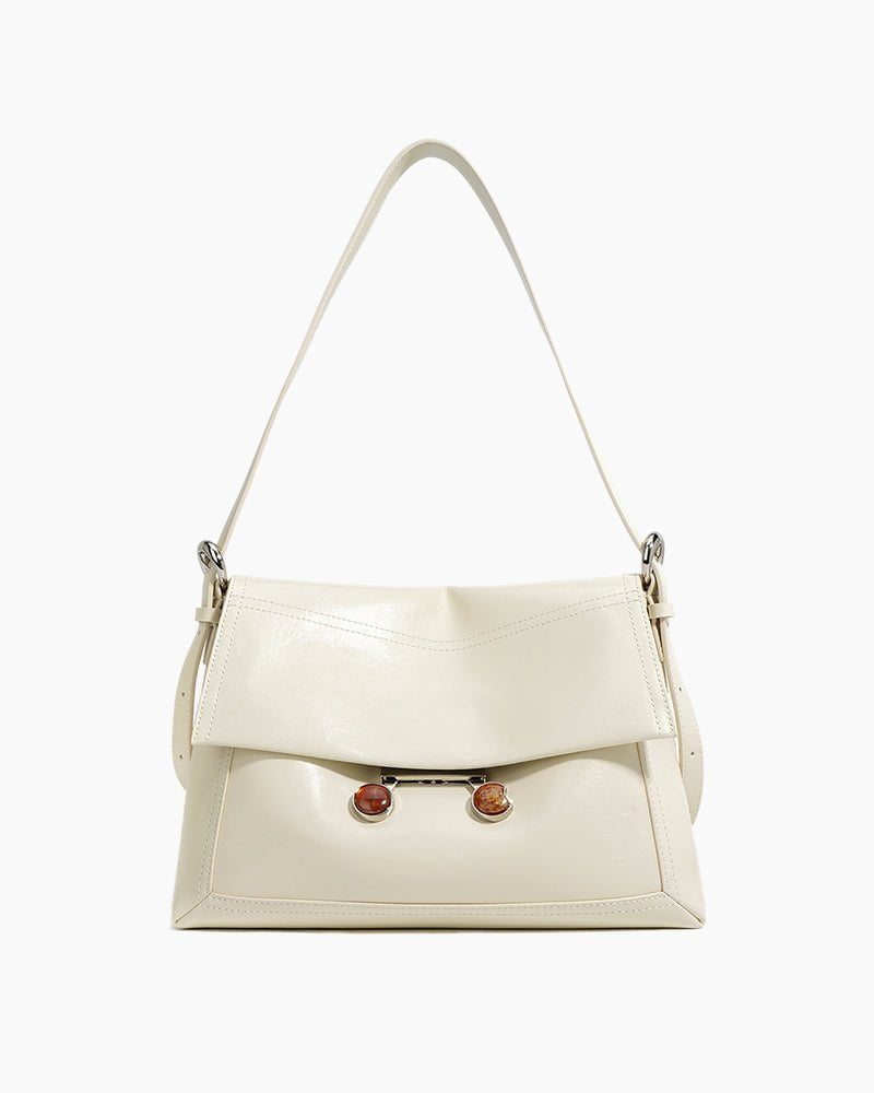 Black Leather Extra Large Soft Tote Shoulder Bag