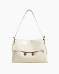 Black Leather Extra Large Soft Tote Shoulder Bag