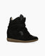 Women's Bekett Suede and Leather High-Top Trainers