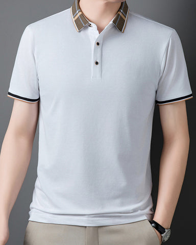 Mulberry Silk Straight Business Polo