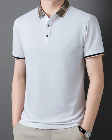 Mulberry Silk Straight Business Polo