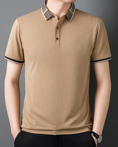 Mulberry Silk Straight Business Polo