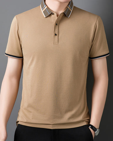 Mulberry Silk Straight Business Polo