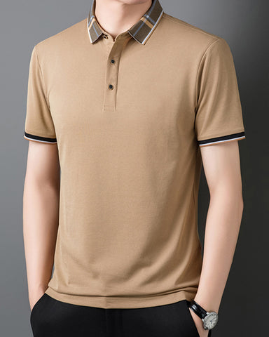 Mulberry Silk Straight Business Polo