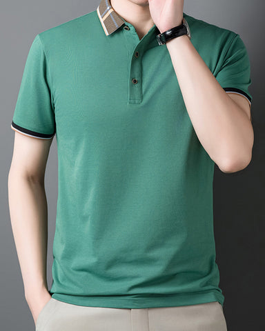 Mulberry Silk Straight Business Polo