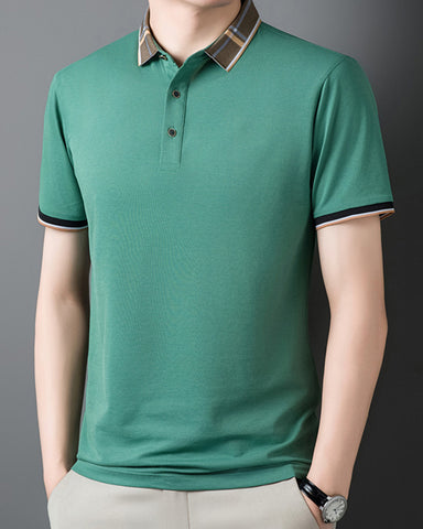 Mulberry Silk Straight Business Polo