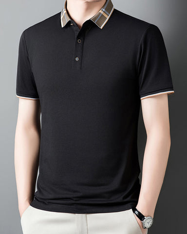 Mulberry Silk Straight Business Polo