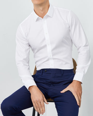 Business Formal Long-sleeved Shirt In 200s Cotton