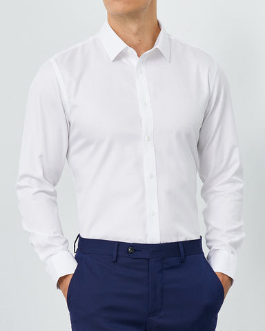 Business Formal Long-sleeved Shirt In 200s Cotton