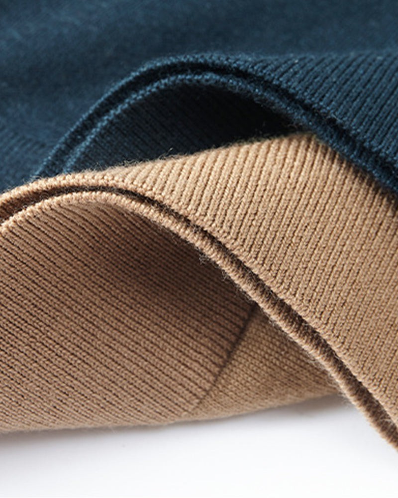 Men's Ultra Fine Merino Wool Mock Turtle Neck Jumper