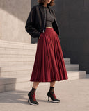 Women’s Black Sport Chic Knit High-Heel Sneakers