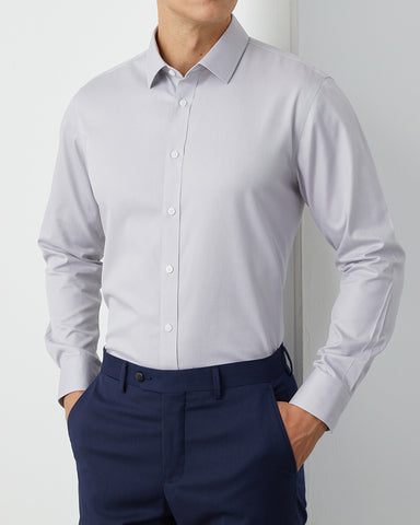 Business Formal Long-sleeved Shirt In 200s Cotton