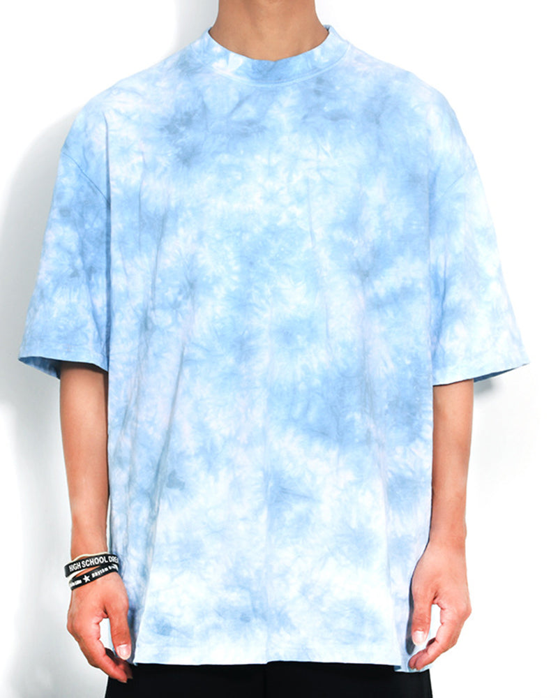 Tie-dye Pattern Fashionable Short-sleeved T-shirt