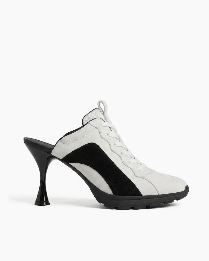 Women’s Sport-Chic Elevate High-Heel Sneaker Sandals-White