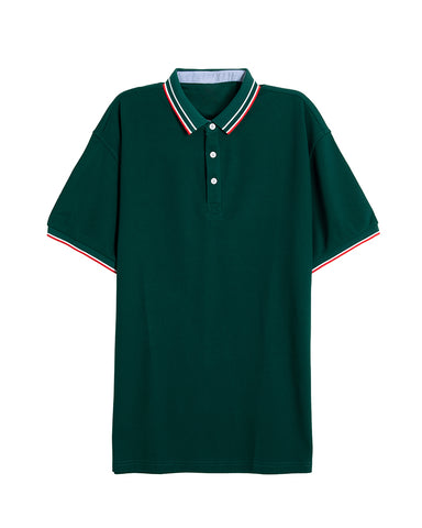 Classic Colorblock Lapel Polo Shirt