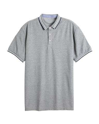 Classic Colorblock Lapel Polo Shirt