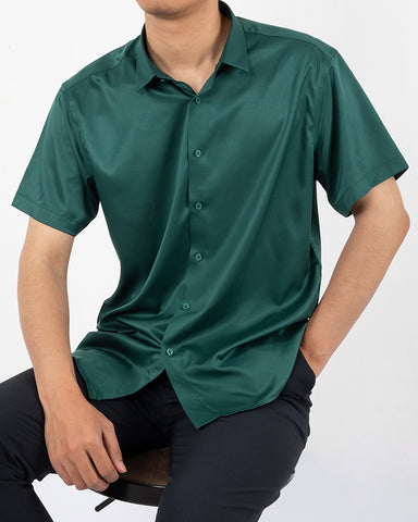 Luxurious Satin Short Sleeved shirt