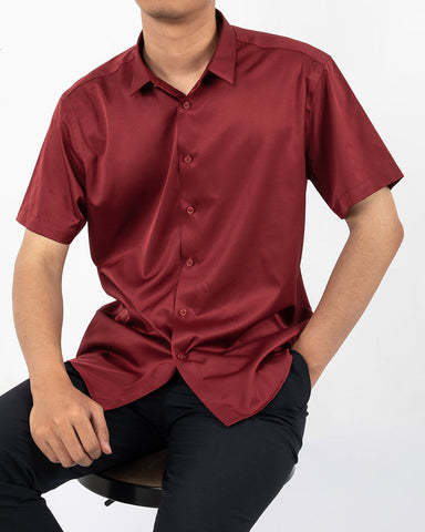 Luxurious Satin Short Sleeved shirt