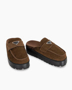 Women's Suede flatform mules