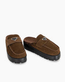 Women's Suede flatform mules