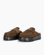 Women's Suede flatform mules