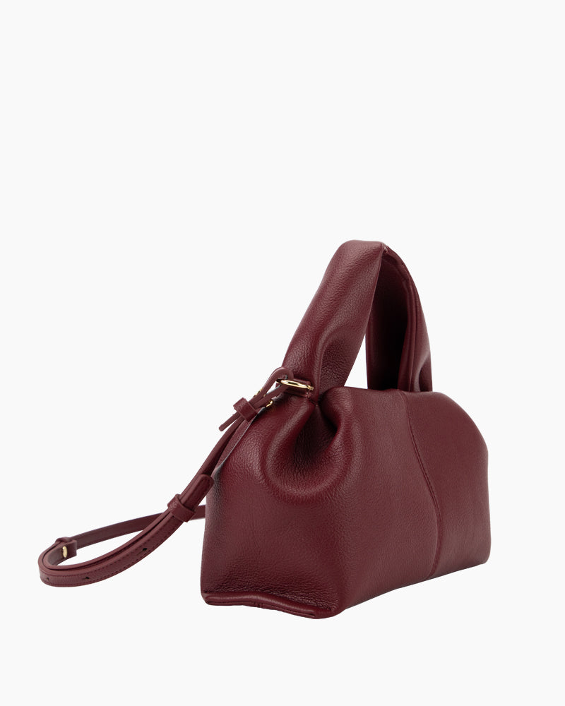Modern Elegance Leather Cloud Bag