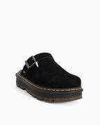 Women's Suede Casual Slingback Platform Clogs Mules