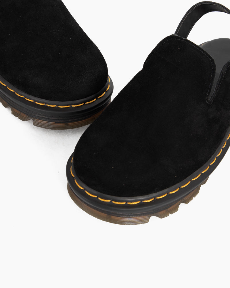 Suede Casual Slingback Platform Clogs – Stylish Comfort