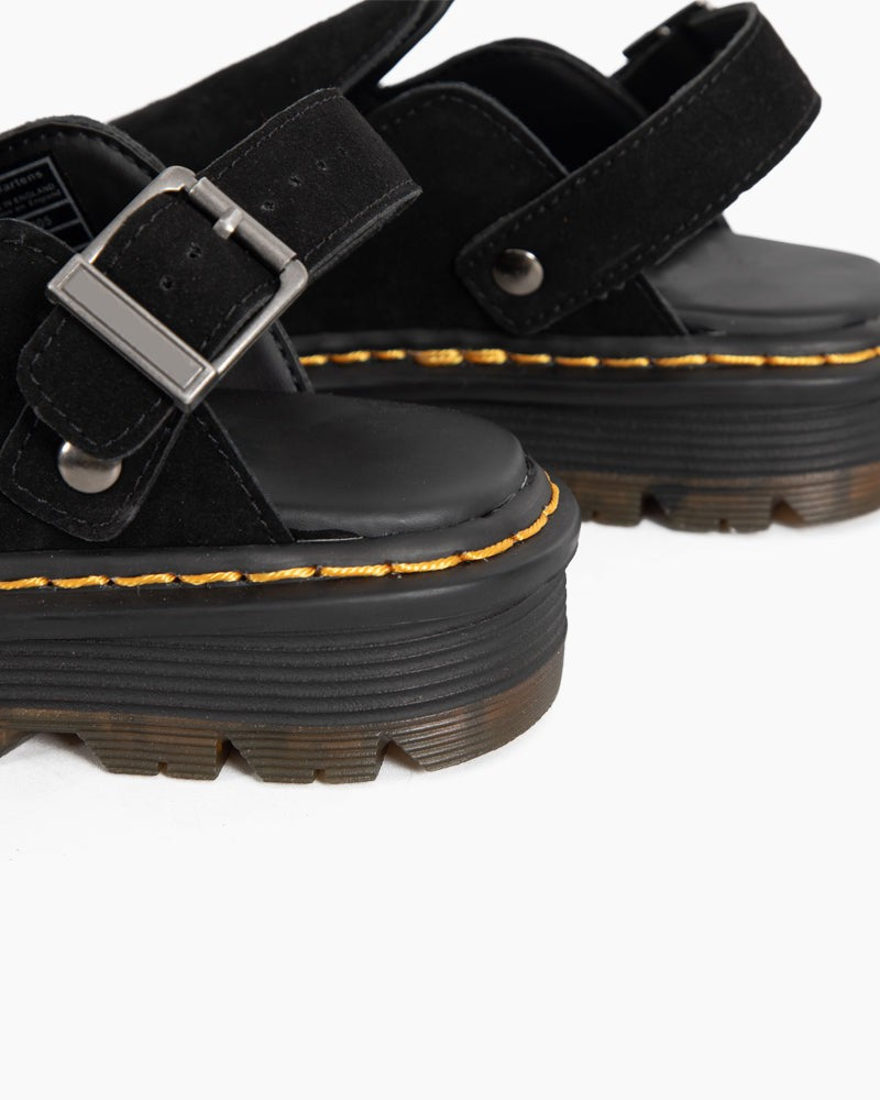 Suede Casual Slingback Platform Clogs – Stylish Comfort