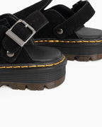 Women's Suede Casual Slingback Platform Clogs Mules