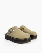 Women's Suede Casual Slingback Platform Clogs Mules