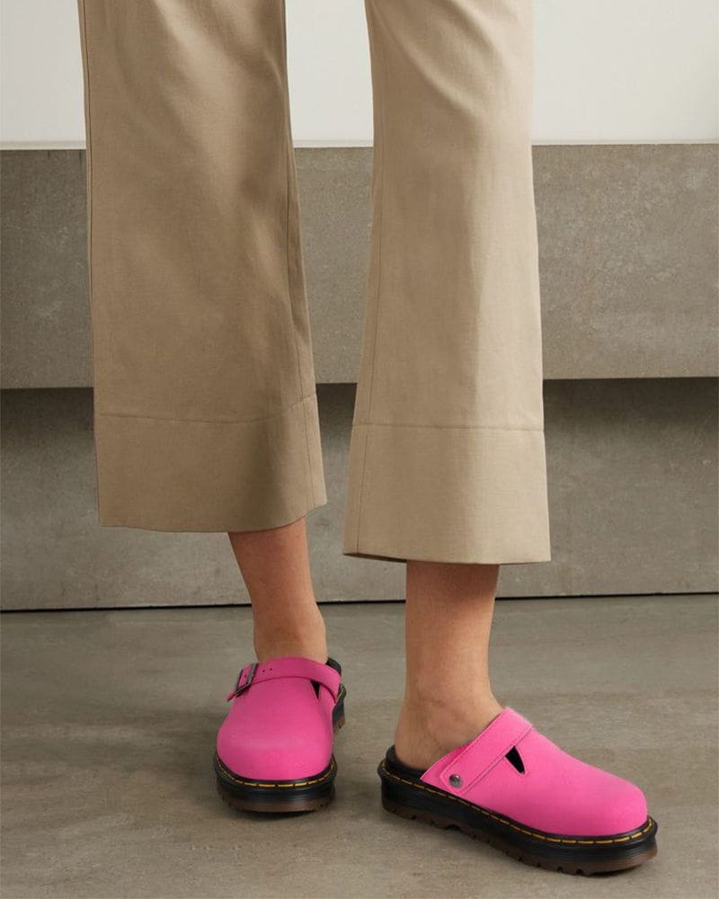 Suede Casual Slingback Platform Clogs – Stylish Comfort