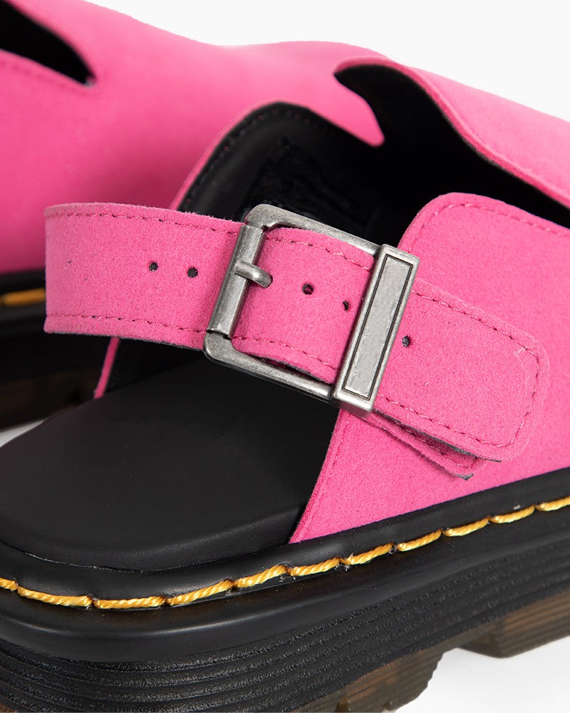Suede Casual Slingback Platform Clogs – Stylish Comfort