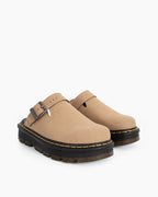 Women's Suede Casual Slingback Platform Clogs Mules