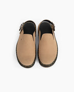 Women's Suede Casual Slingback Platform Clogs Mules