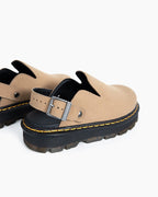 Women's Suede Casual Slingback Platform Clogs Mules