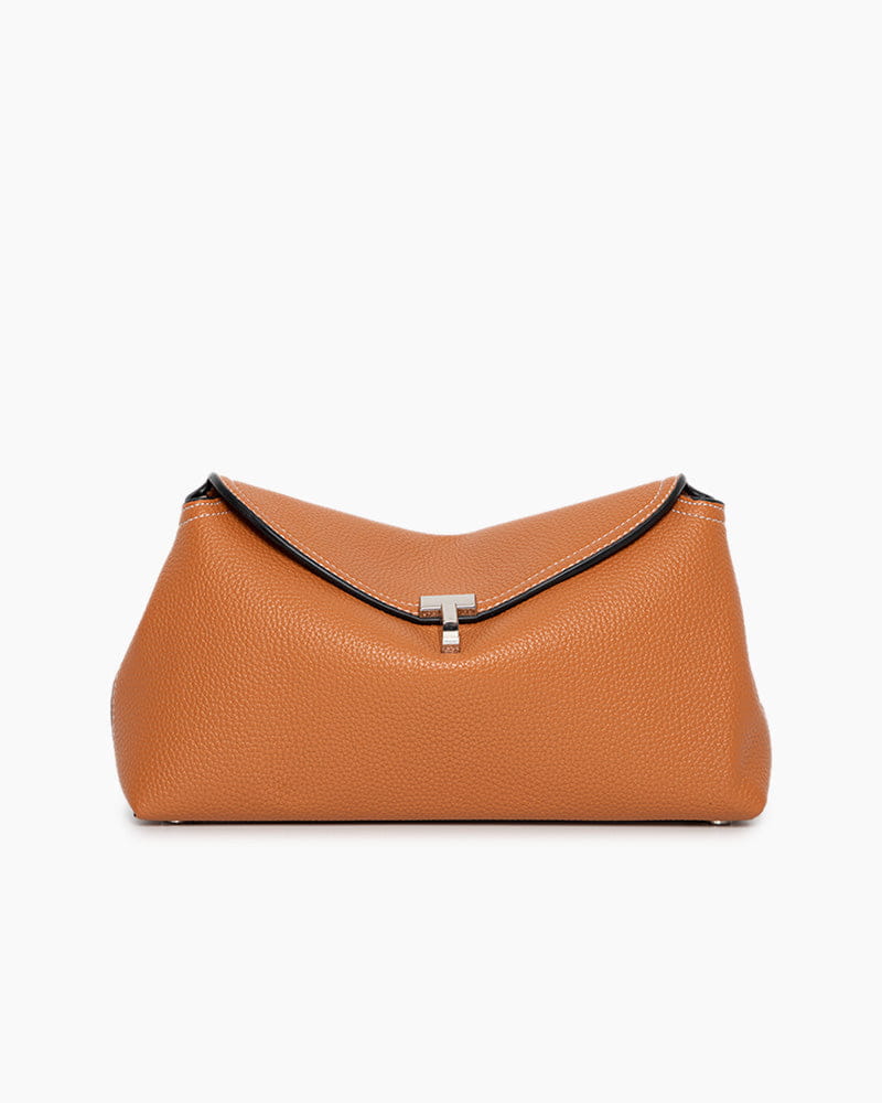 Women’s Elegant T-Lock Leather Clutch Bag Main image