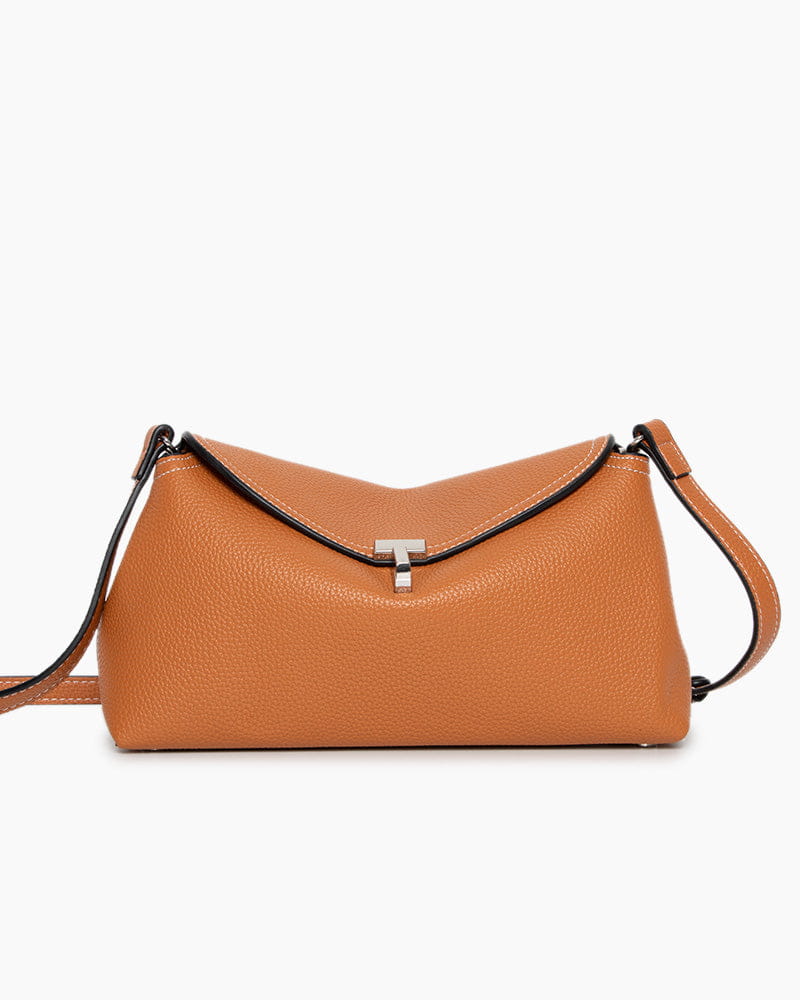 Women’s Elegant T-Lock Leather Clutch Bag Secondary image